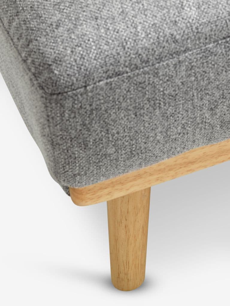 Sofá-cama NEJEDE tecido cinzento claro