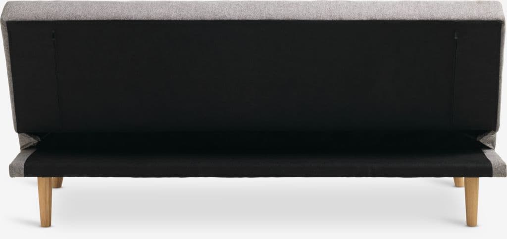 Sofá-cama NEJEDE tecido cinzento claro
