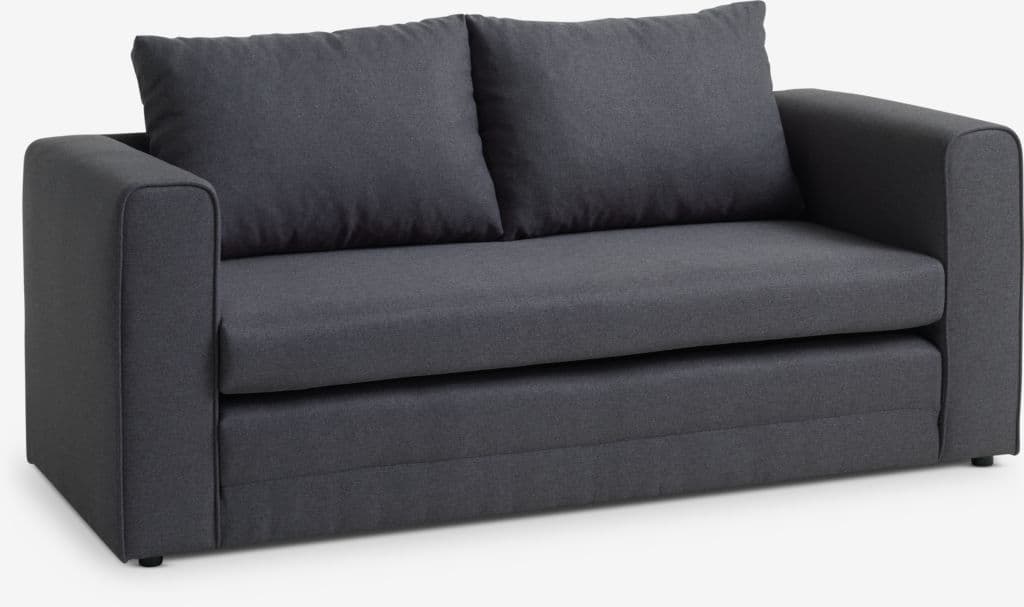 Sofá-cama SKILLEBEKK cinzento escuro