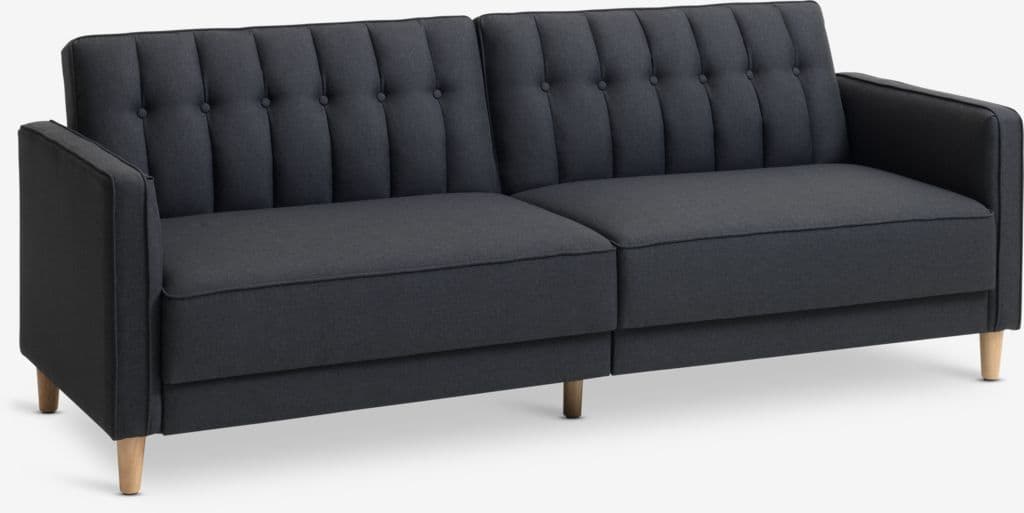 Sofá-cama TIVEDEN tecido cinzento escuro