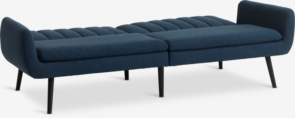 Sofá-cama HARNDRUP tecido azul escuro