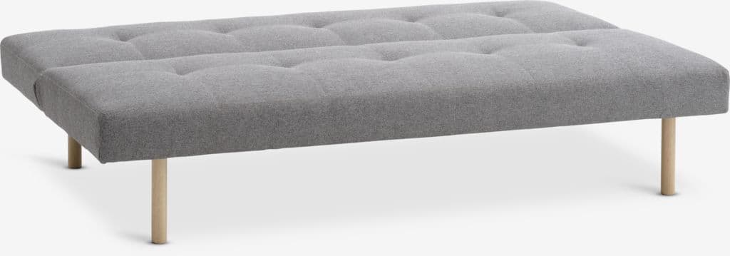 Sofá-cama HOLSTED tecido cinzento