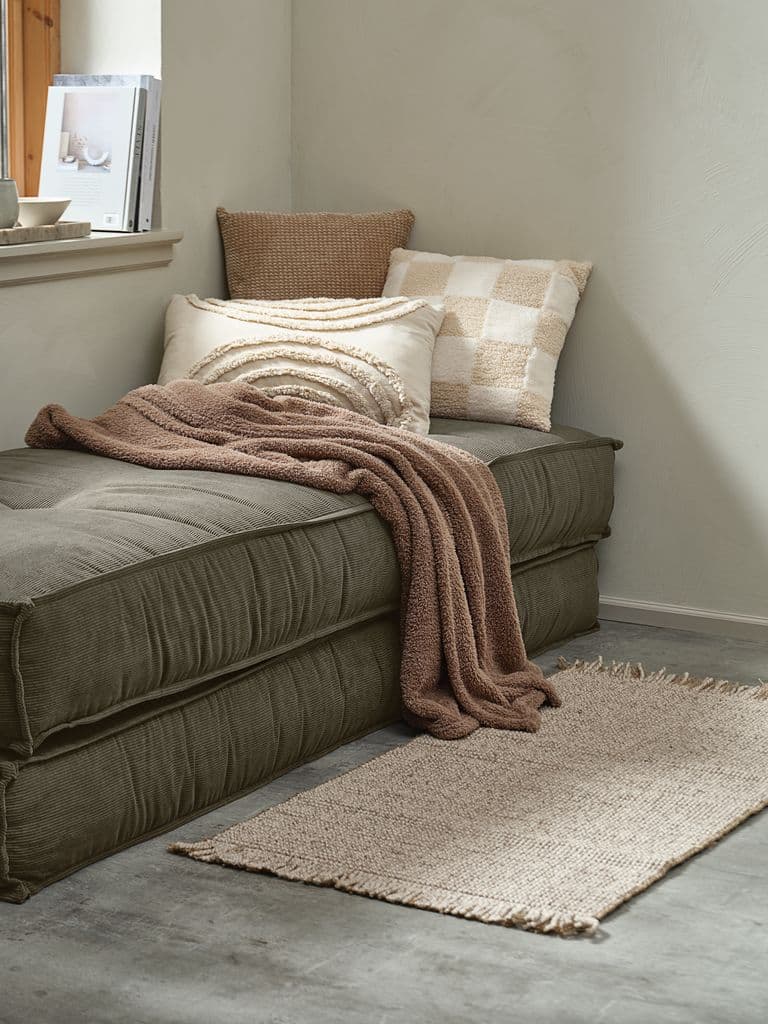 Manta polar HASSELURT 130x170 areia escuro