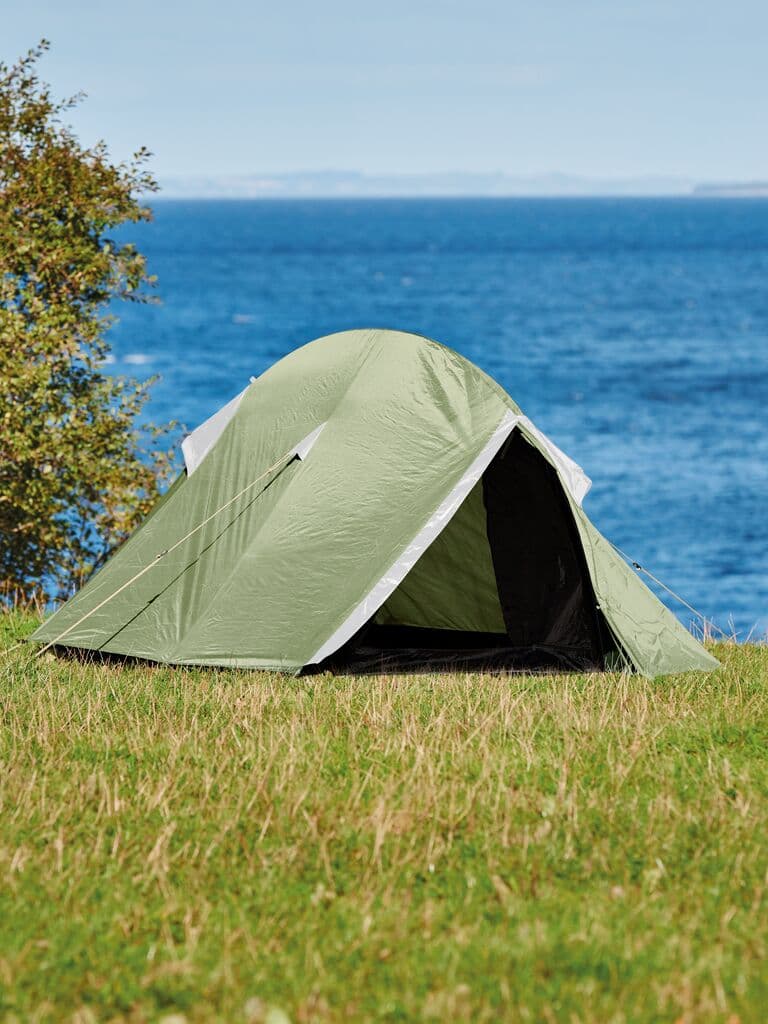 Tenda MUNKHOLM 2 lugares verde/cinzento