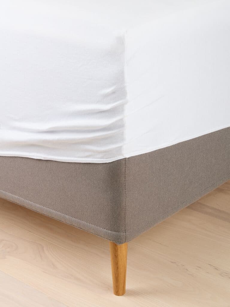 Lençol ajustável jersey VILMA 90x200x35 branco