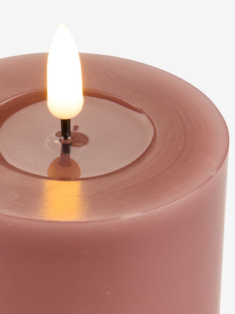 Vela grossa LED JOHNSSON Ø8xA10cm