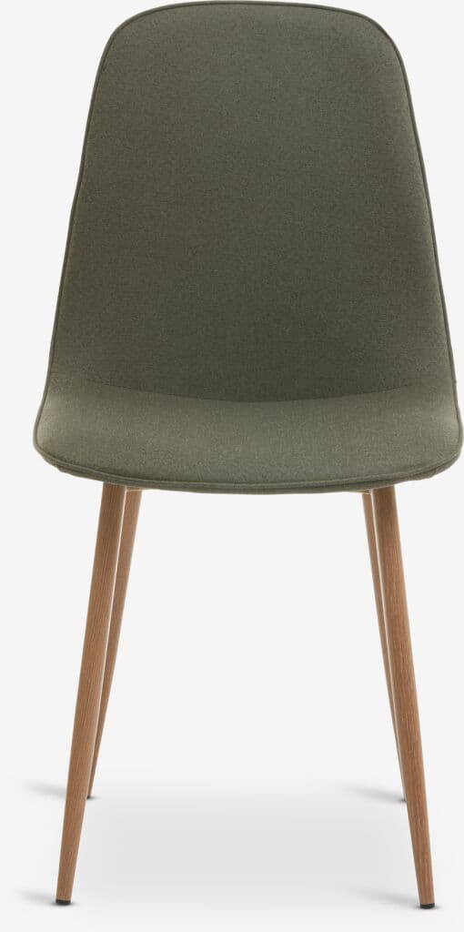Cadeira de jantar BISTRUP verde azeitona/carvalho