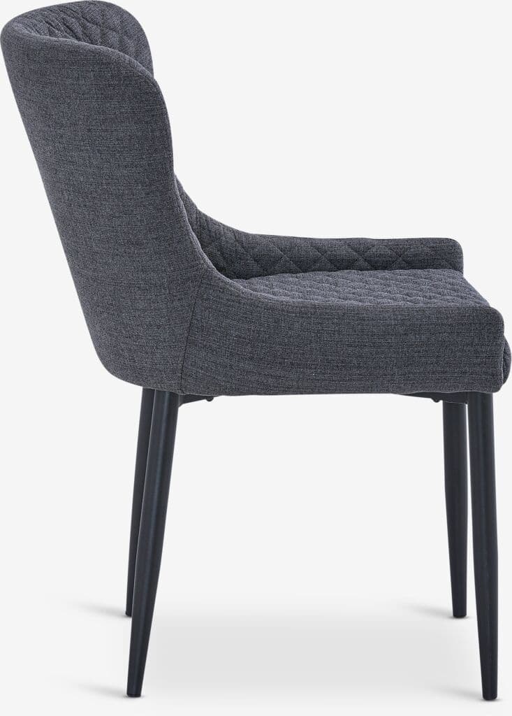 Cadeira de jantar PEBRINGE cinzento/preto