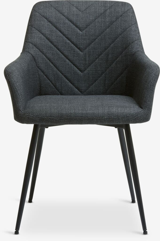 Cadeira de jantar PURHUS cinzento/preto