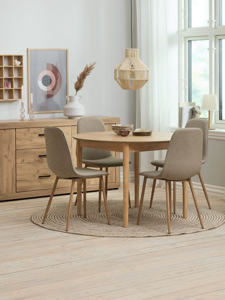 Cadeira de jantar BISTRUP areia/carvalho