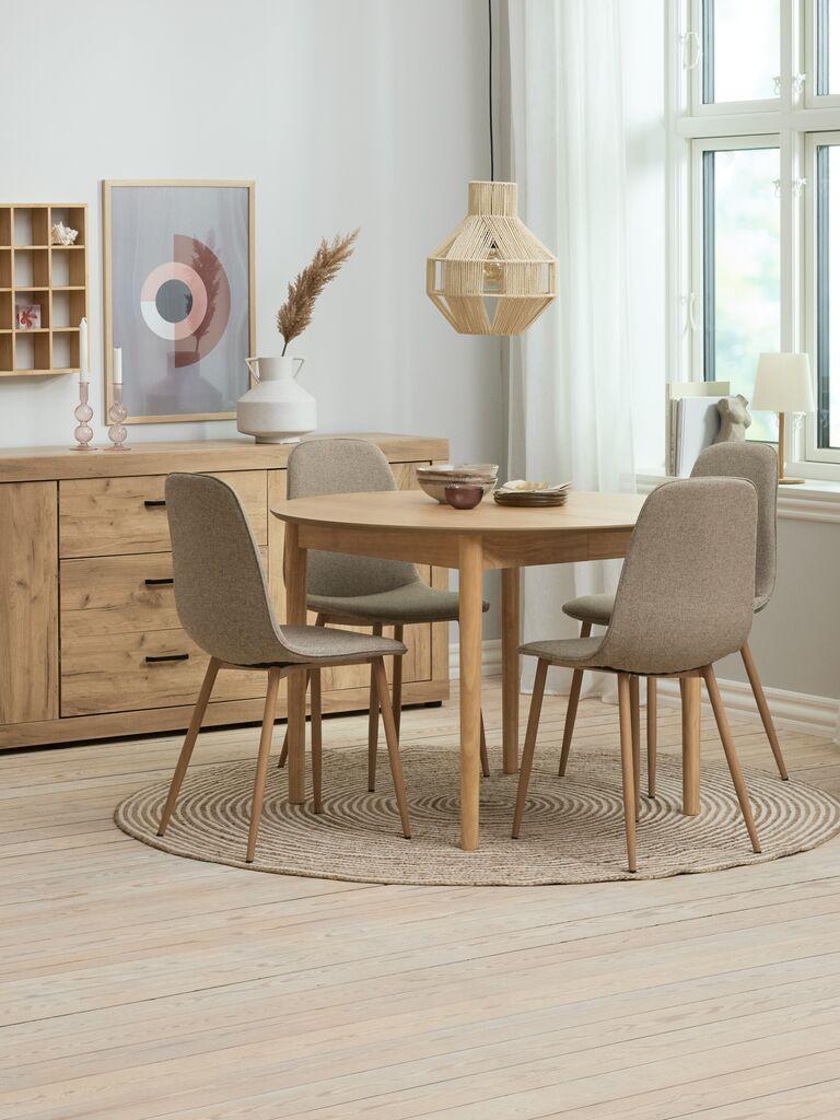 Mesa de jantar MARSTRAND Ø110/110x200 carv