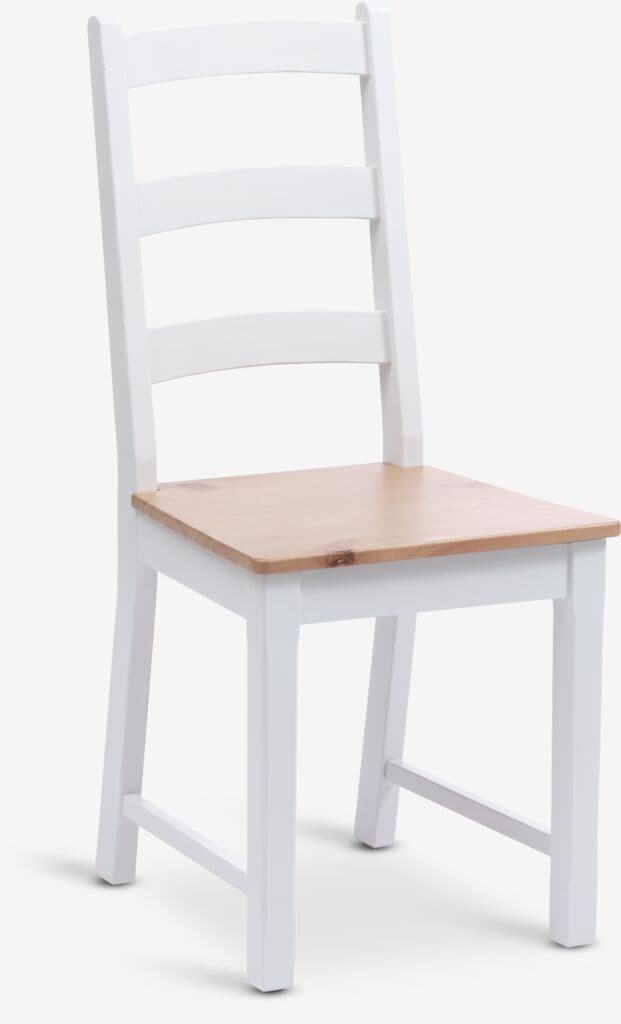 Cadeira de jantar VISLINGE natural/branco