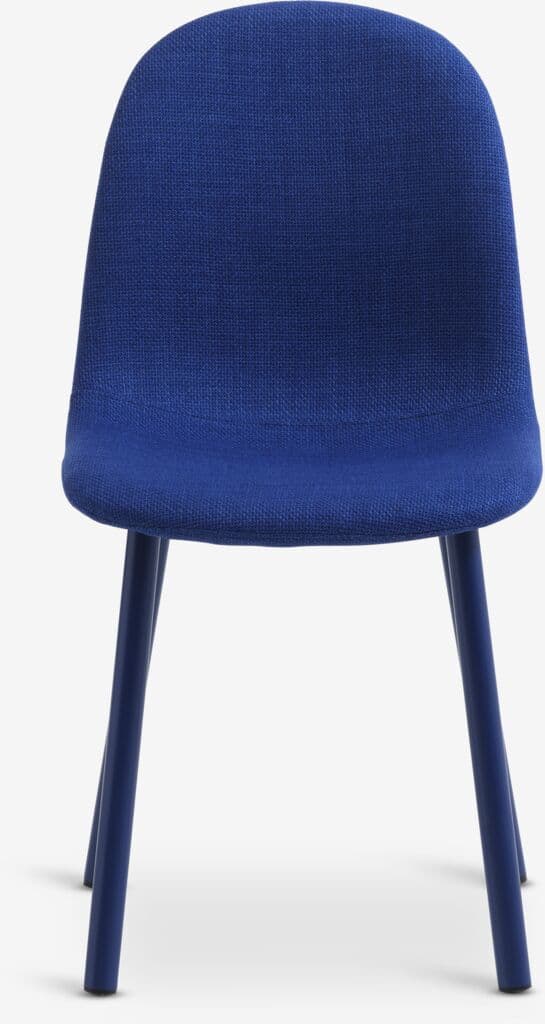 Cadeira de jantar EJSTRUP tecido azul