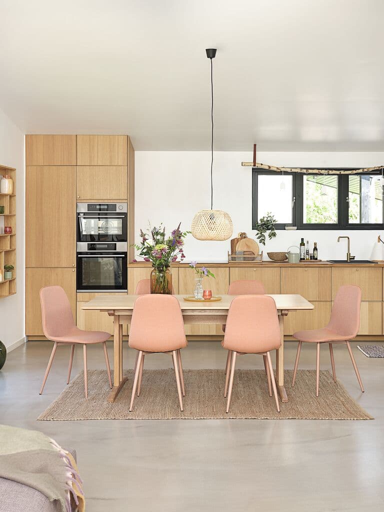 Mesa de jantar AALBORG 95x180/270 carvalho