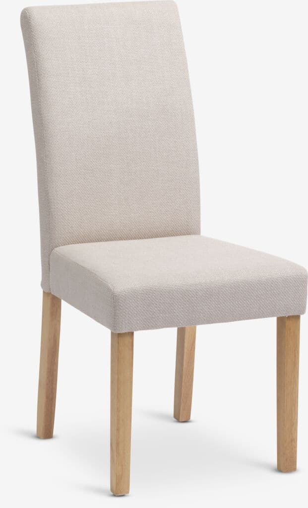 Cadeira de jantar TUREBY tecido bege