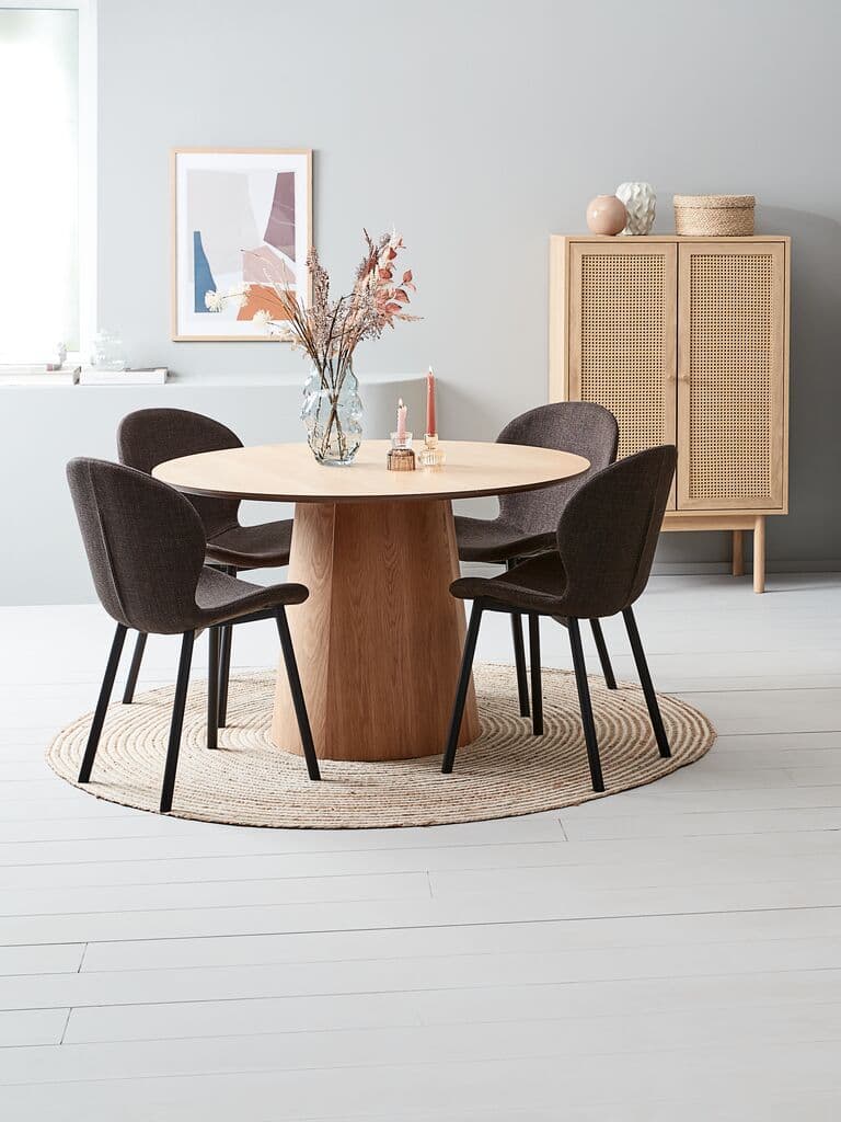 Mesa de jantar KLIPLEV Ø120 carvalho