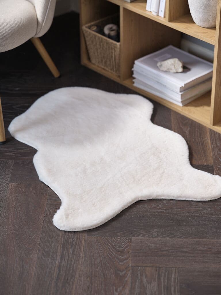 Pele borrego sintética OXEL 60x90 branco
