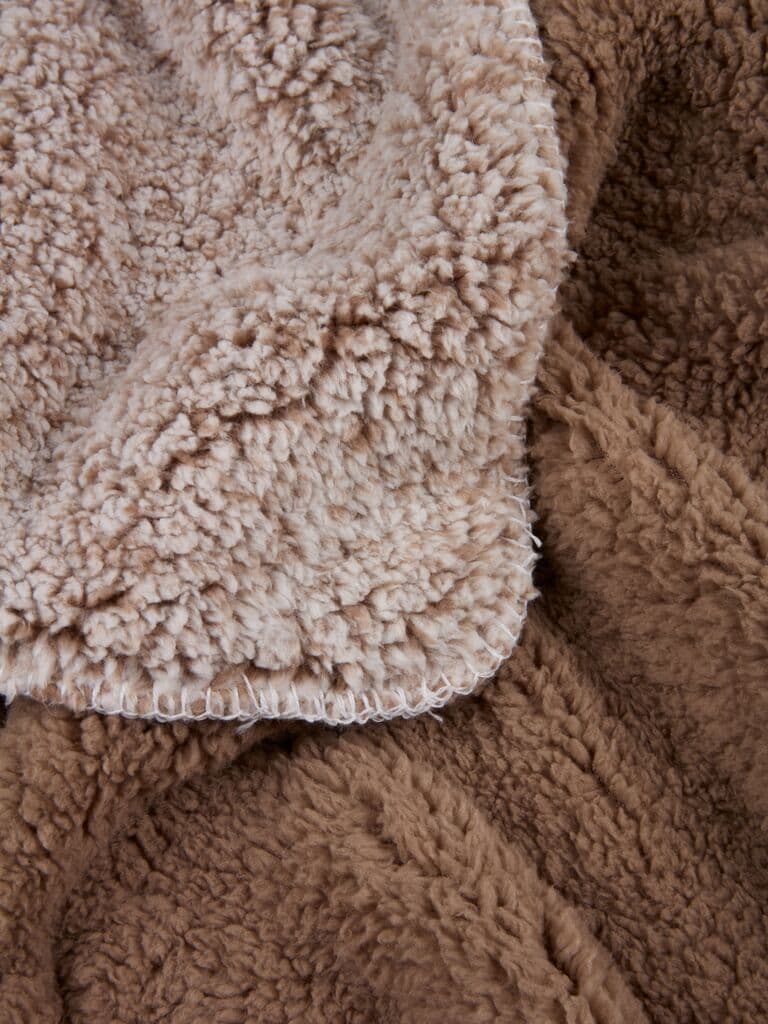 Manta polar STORFRYTLE 200x220 cor areia escuro