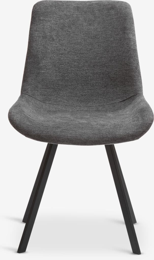 Cadeira de jantar HYGUM giratória cinzento/preto