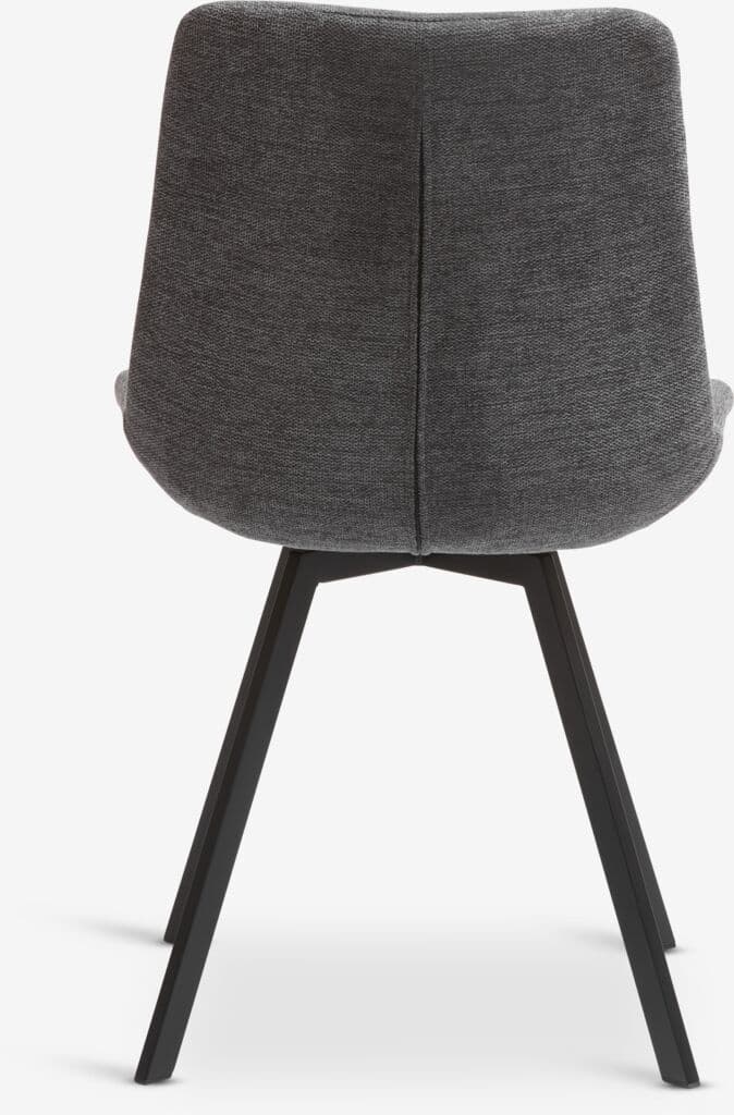 Cadeira de jantar HYGUM giratória cinzento/preto