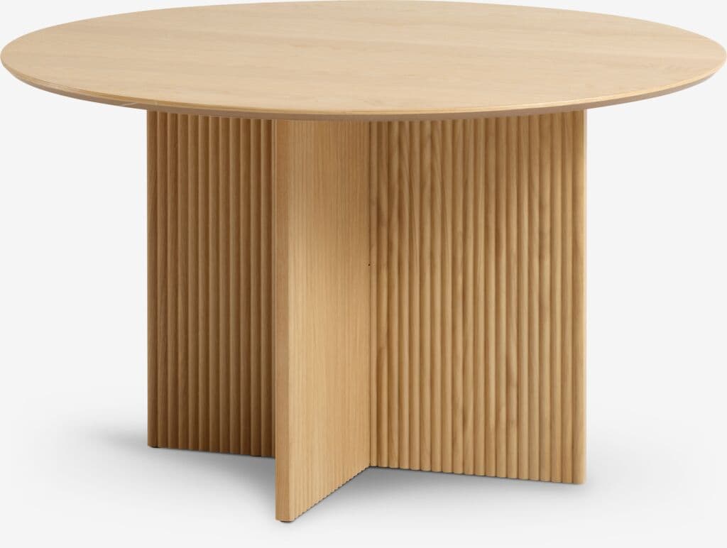 Mesa de jantar VESTERBORG Ø130 carvalho