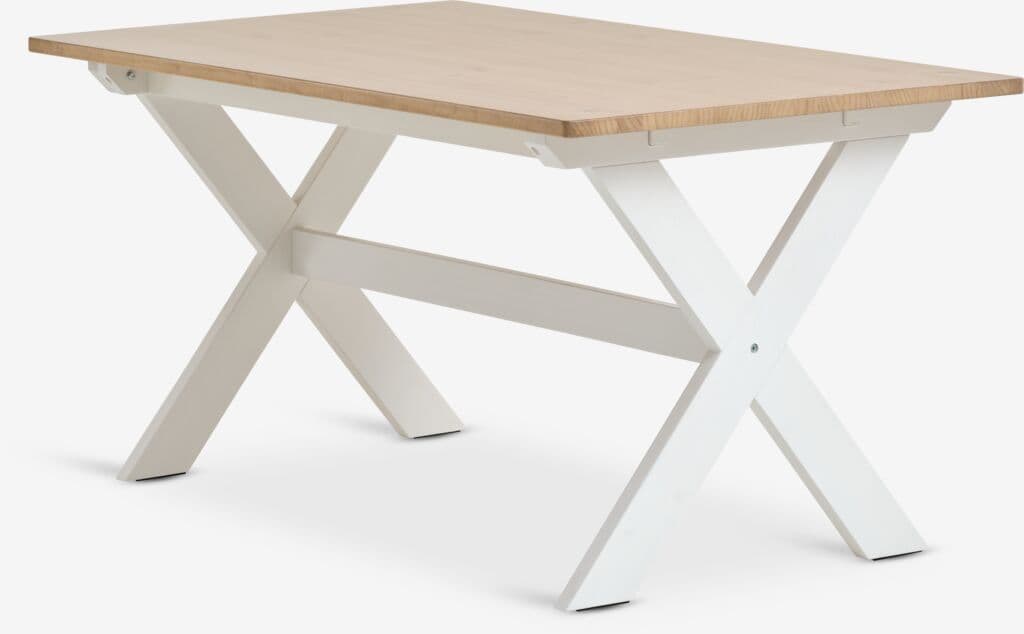 Mesa de jantar VISLINGE 90x150 natural/branco