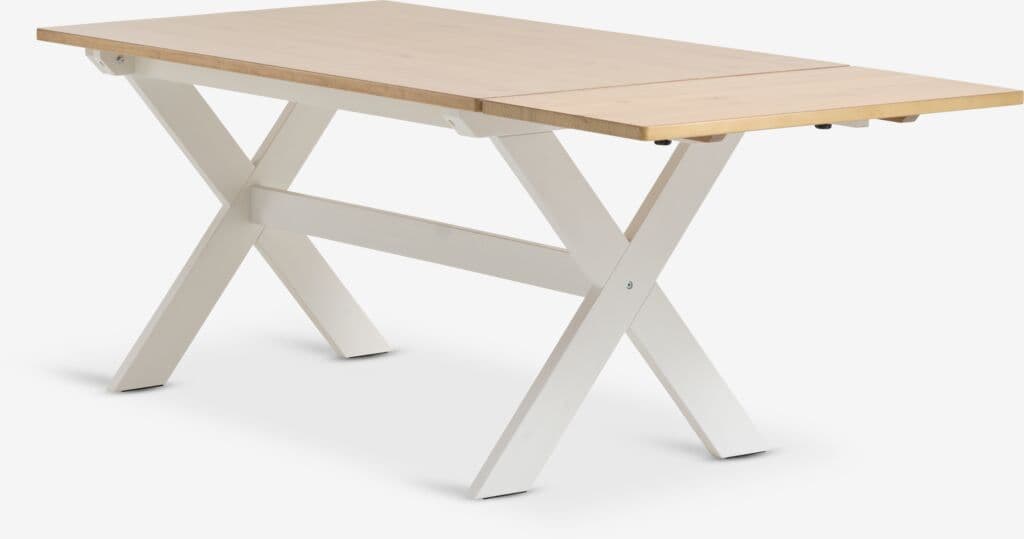 Mesa de jantar VISLINGE 90x150 natural/branco