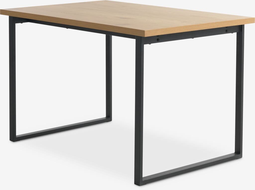 Mesa de jantar AABENRAA 80x120 cor carvalho/preto