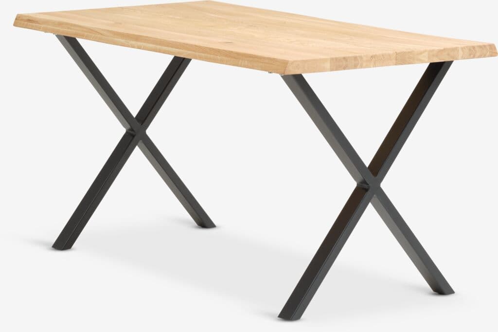Mesa de jantar ROSLEV 80x140 carvalho natural/preto