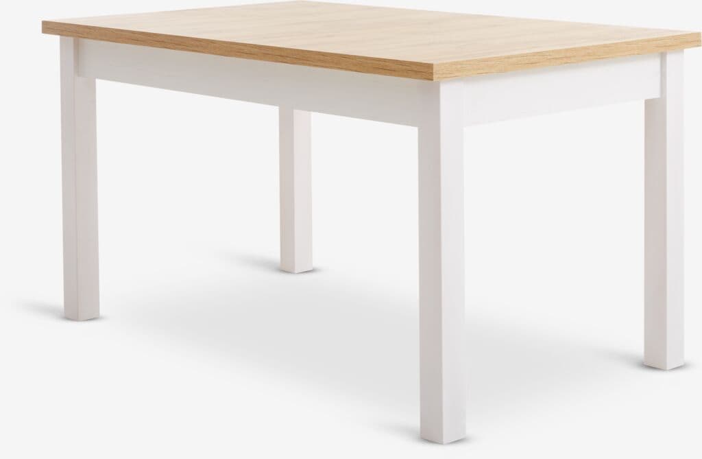 Mesa de jantar MARKSKEL 90x150/193 branco/cor carvalho