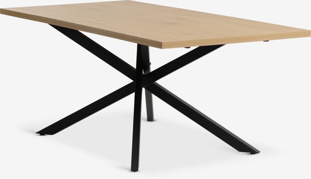 Mesa de jantar NORTOFT 95x200 carvalho/preto