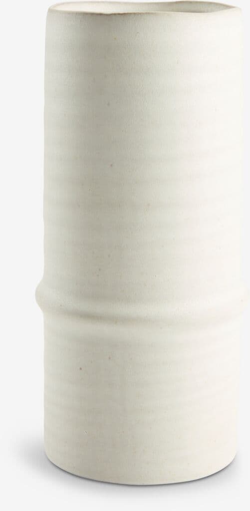 Vase EMANUEL Ø12xH25cm blanc