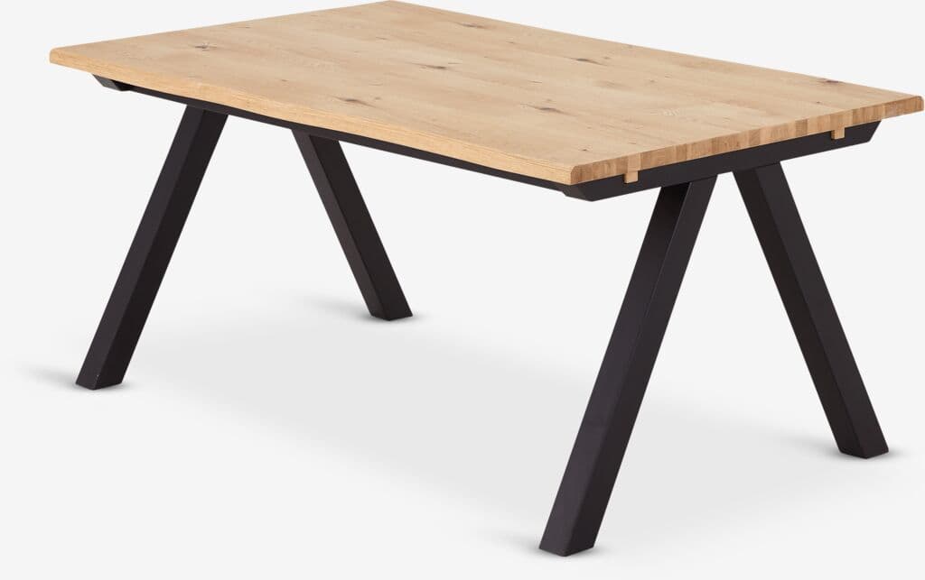 Mesa de jantar SANDBY 100x160 carvalho/preto