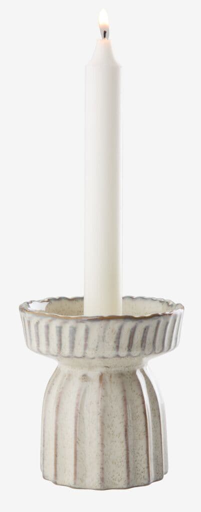 Castiçal INGAR Ø10xA11cm branco