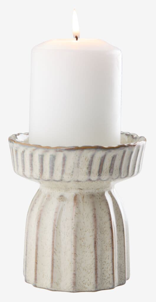 Castiçal INGAR Ø10xA11cm branco
