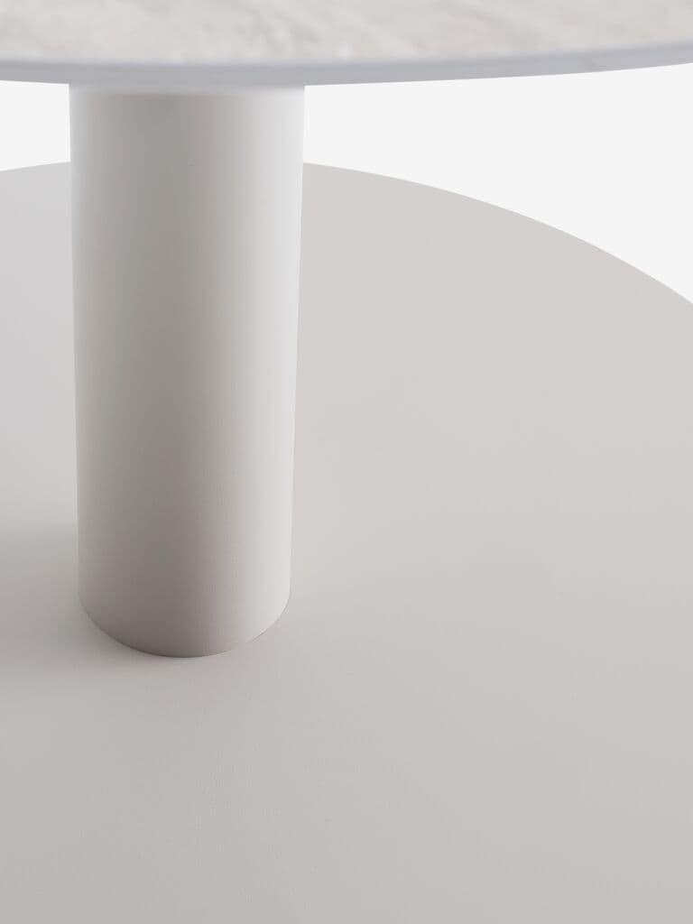 Mesa de jardim VAMDRUP Ø120 bege