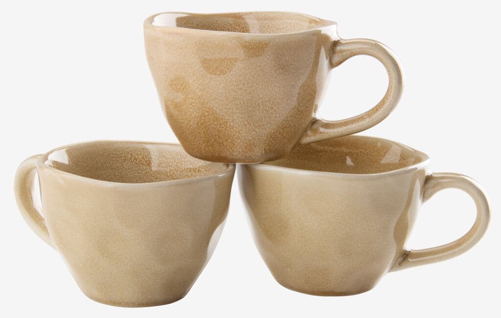 Chávena café DETMER Ø7xA5cm 11cl bege