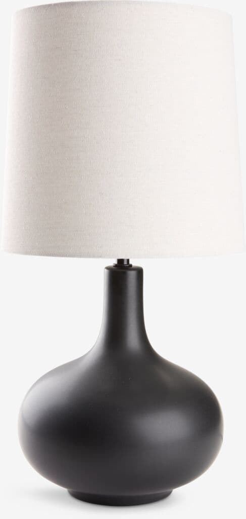 Candeeiro mesa JOACHIM Ø27xA54cm bege/preto