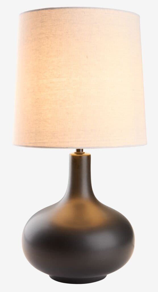 Candeeiro mesa JOACHIM Ø27xA54cm bege/preto