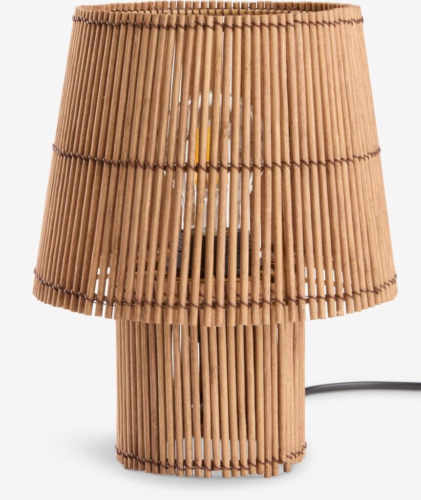 Candeeiro de mesa HANNIBAL Ø19xA25cm bambu