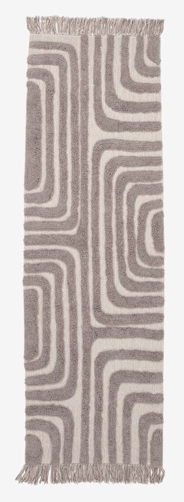 Tapete BERGASTER 65x200 cinzento quente/bege