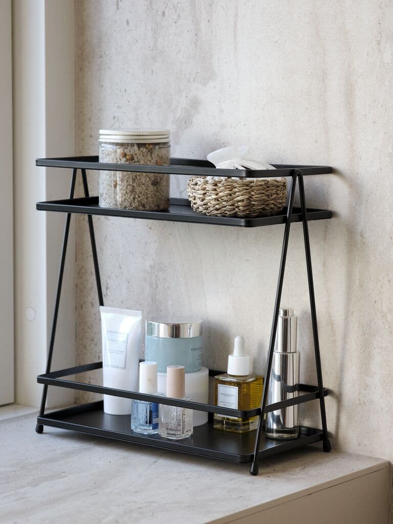 Estante de casa de banho NACKA L14xC26xA28cm preto