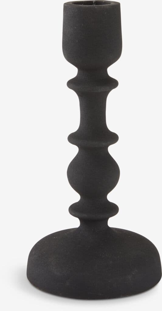 Castiçal CASPAR Ø8xA16cm preto