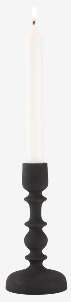 Castiçal CASPAR Ø8xA16cm preto