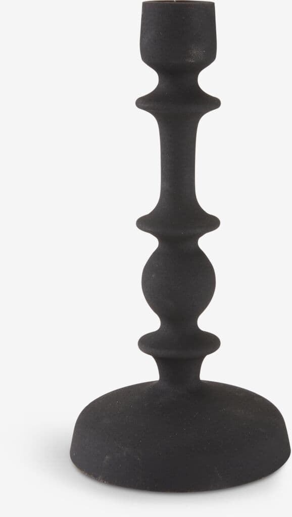 Castiçal CASPAR Ø10xA21cm preto