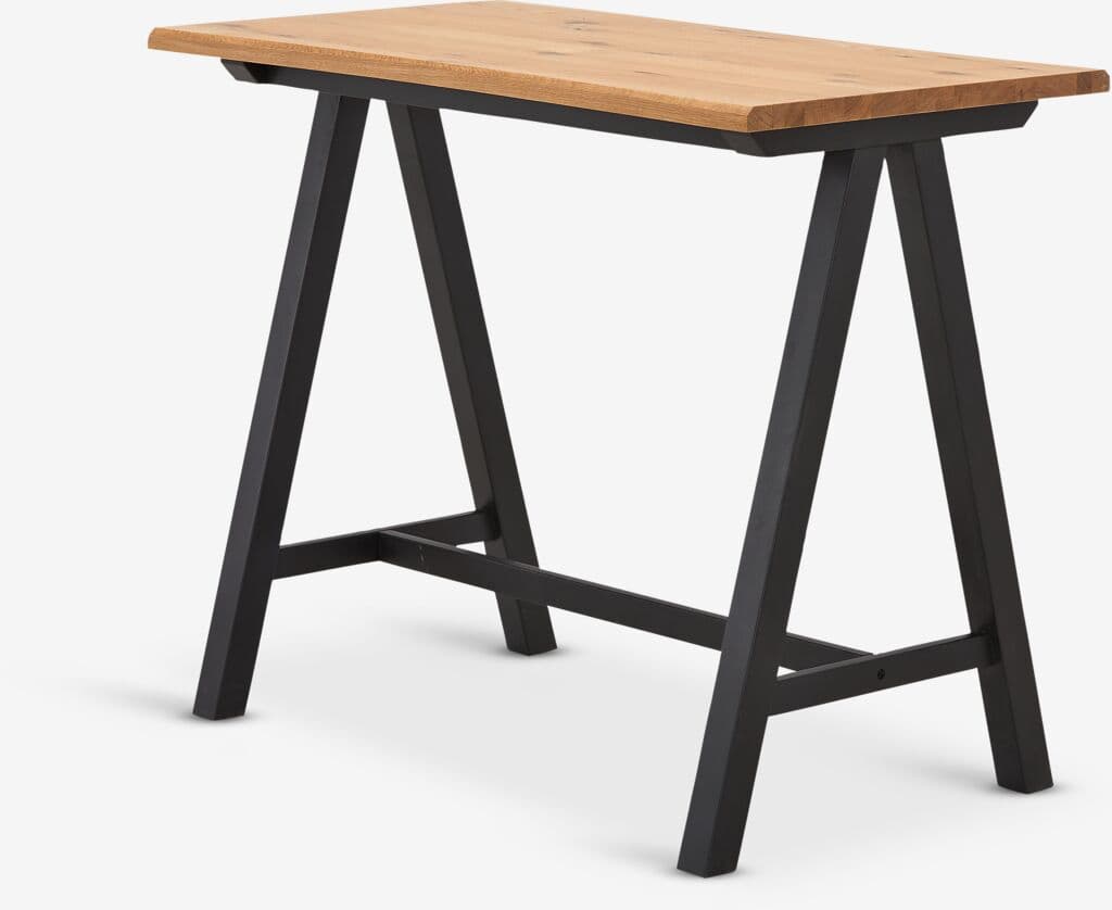 Mesa de bar SANDBY 71x128 carvalho natural /preto