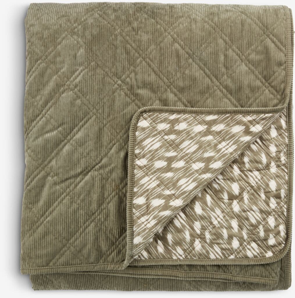 Colcha VILLMORELL 220x240 verde/branco