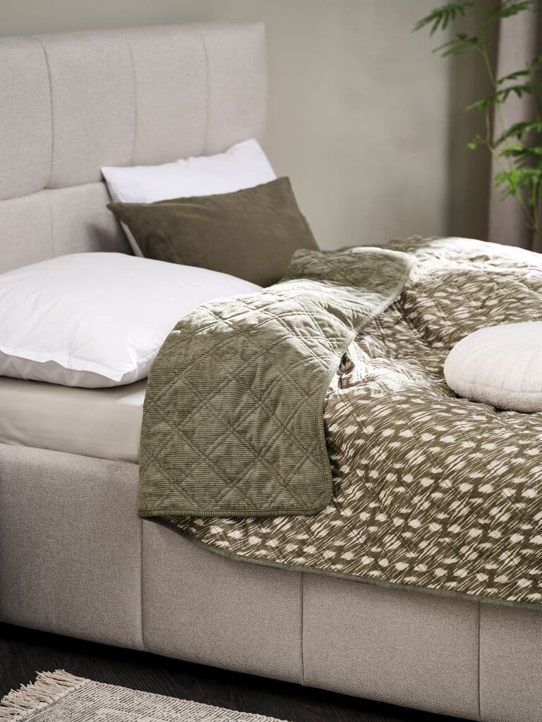 Colcha VILLMORELL 220x240 verde/branco