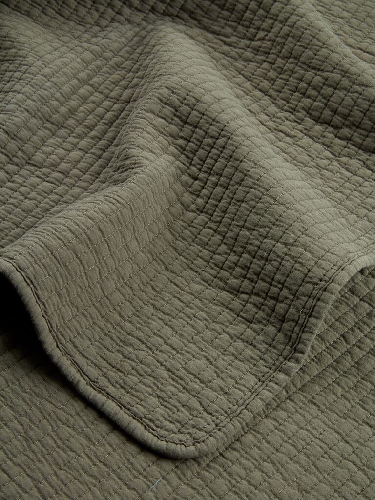 Manta acolchoada SIVBLOM 130x180 verde escuro