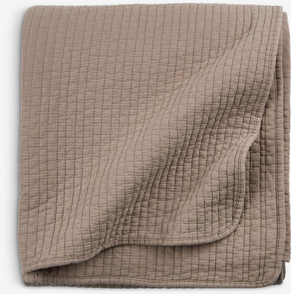 Manta acolchoada SIVBLOM 130x180 areia escuro